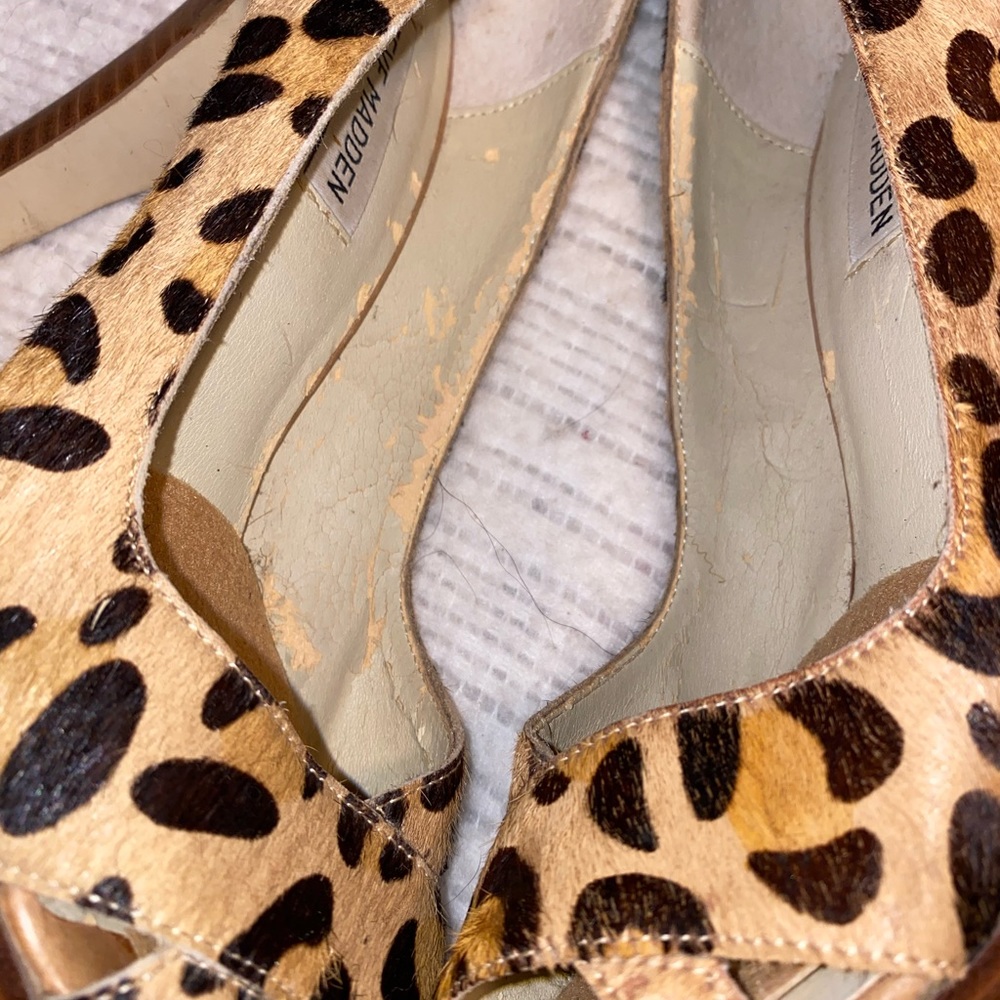Steve Madden leopard print heeled dress shoes. Size 7.5 M. - Picture 4 of 8
